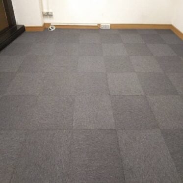 Virtue Anthracite Carpet tiles installation