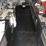 Rubber matting with the holes for the bar