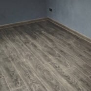 Dark grey laminate flooring