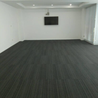grey carpet tiles installation