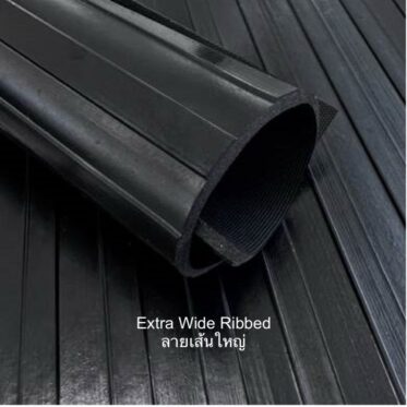 Stringent Rubber Flooring Transition Strip for Industrial and Office Use.