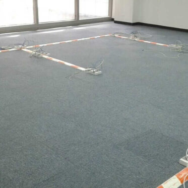 Virtue stonewash Carpet tiles and installation