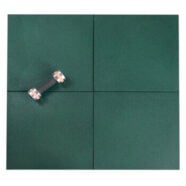 Green rubber crumb tile