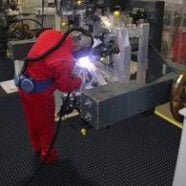 Rubber matting for use on the workshop