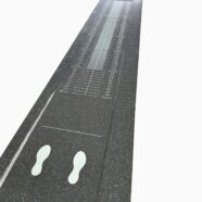 High-precision flooring ruler for accurate measurement and installation.