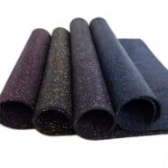 Colourful starry pattern vinyl flooring rolls for home or office use.